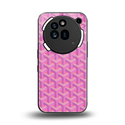 Fusion Wave Pink back phone cover | glass case for nothing phone 3a pro