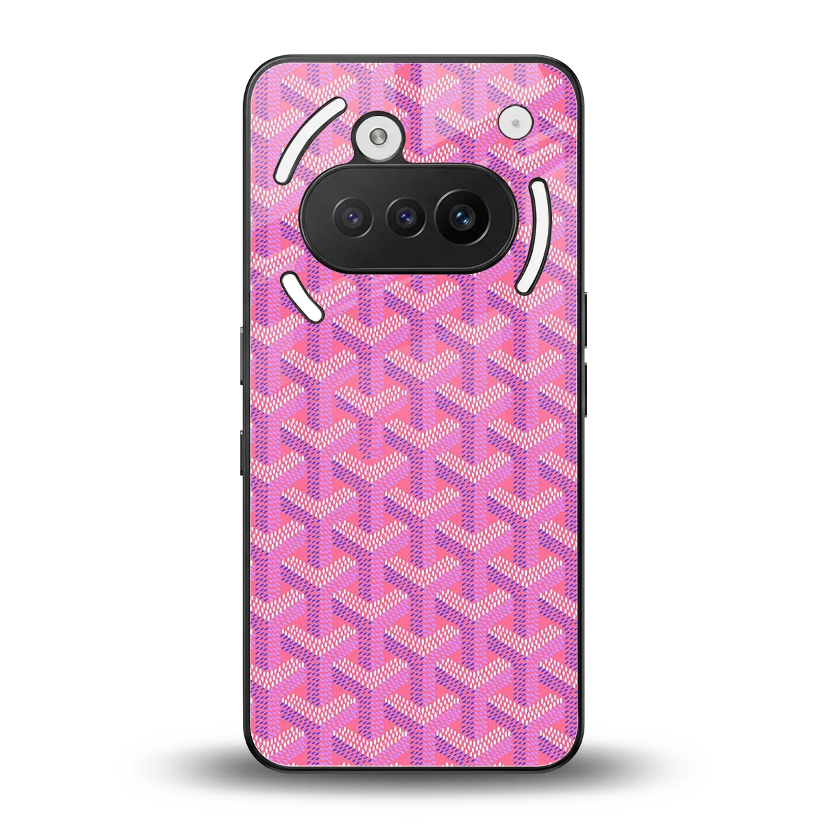 Fusion Wave Pink back phone cover | glass case for nothing phone 3a