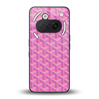 Fusion Wave Pink back phone cover | glass case for nothing phone 3a