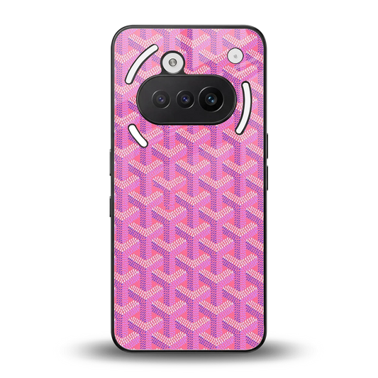 Fusion Wave Pink back phone cover | glass case for nothing phone 3a