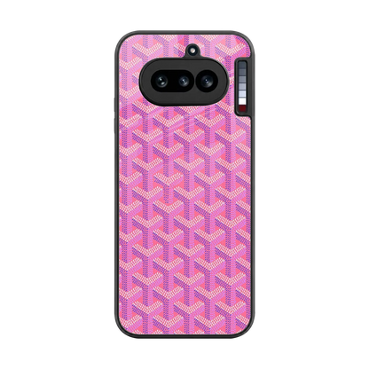 Fusion Wave Pink back phone cover | glass case for nothing phone 4a