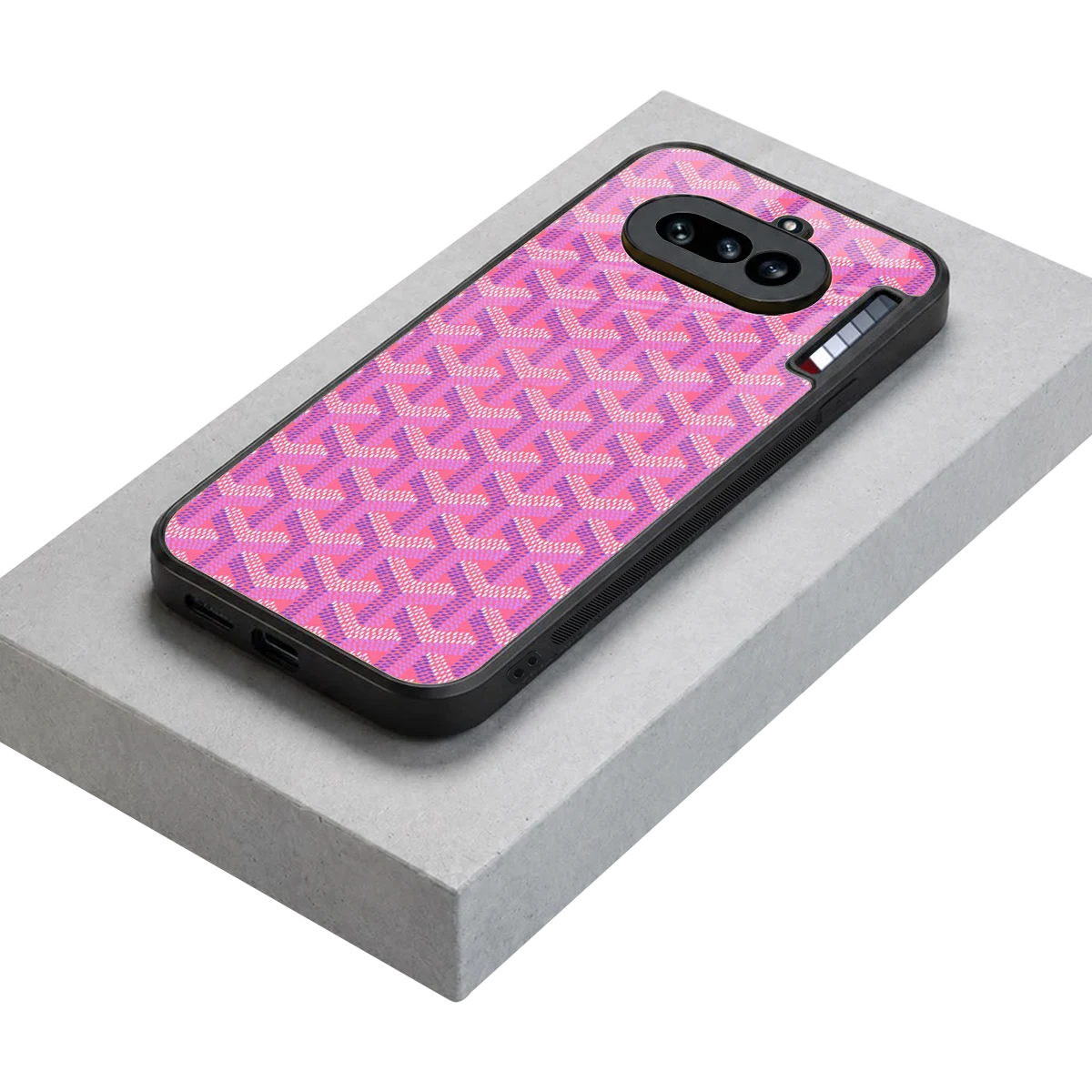 Fusion Wave Pink stylish phone case for nothing phone 4a | glossy glass and slim fit