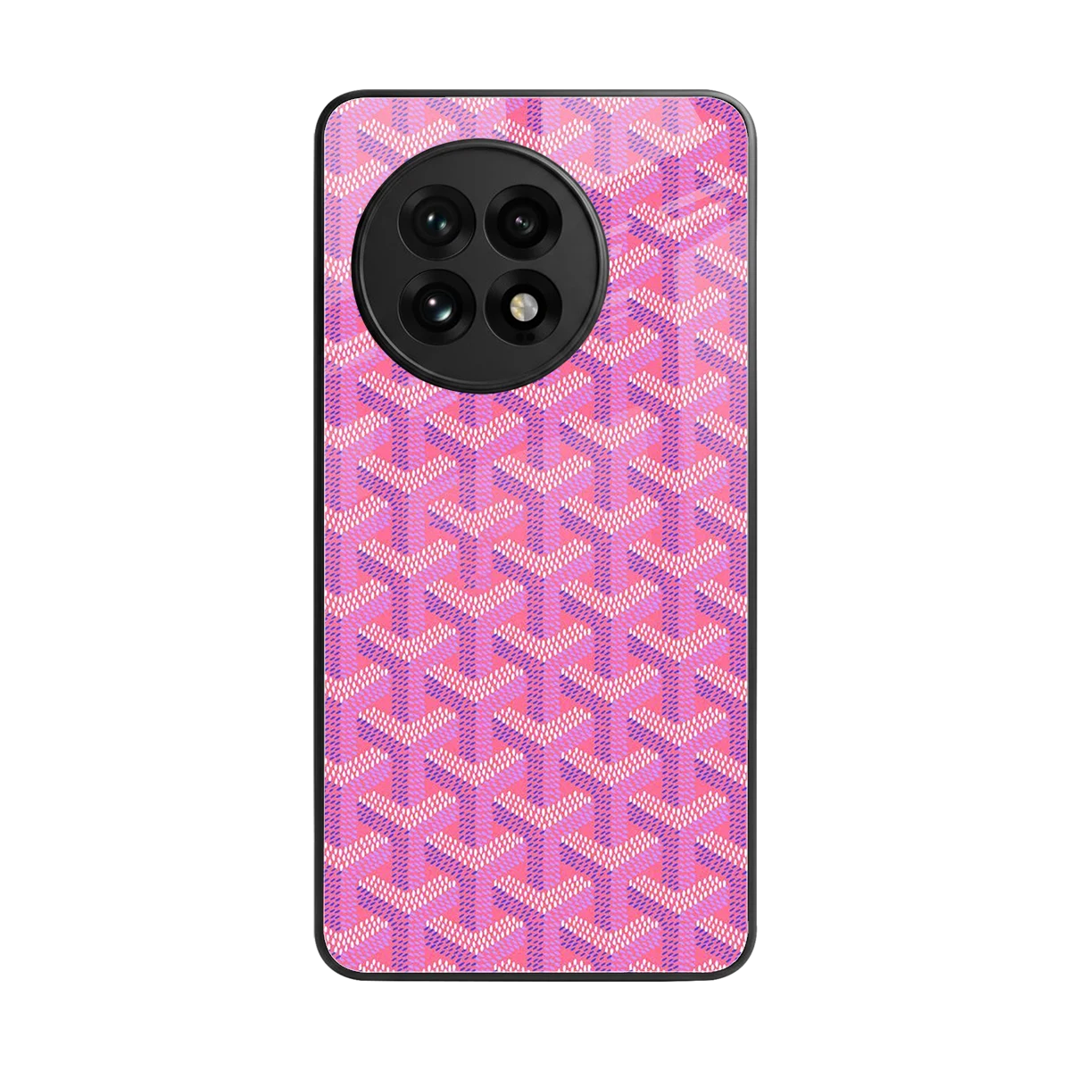 Fusion Wave Pink back phone cover | glass case for oneplus 13r