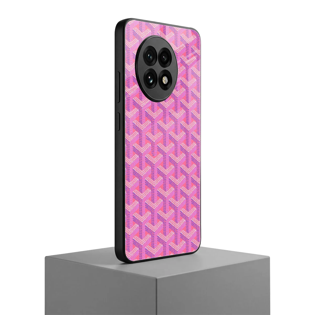 Fusion Wave Pink oneplus 13r mobile cover | shockproof glass phone case