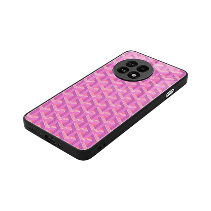 Fusion Wave Pink stylish phone case for oneplus 13r | glossy glass and slim fit