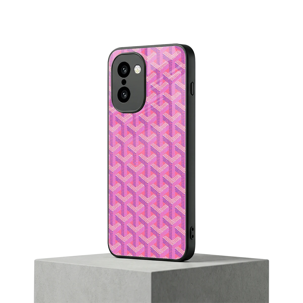 Fusion Wave Pink oneplus 15r mobile cover | shockproof glass phone case