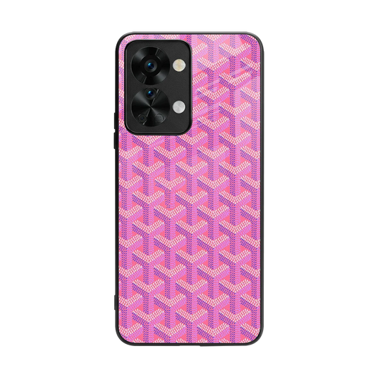 Fusion Wave Pink back phone cover | glass case for oneplus nord 2t