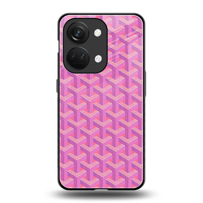 Fusion Wave Pink back phone cover | glass case for oneplus nord 3