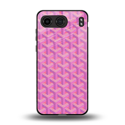 Fusion Wave Pink back phone cover | glass case for oneplus nord 4