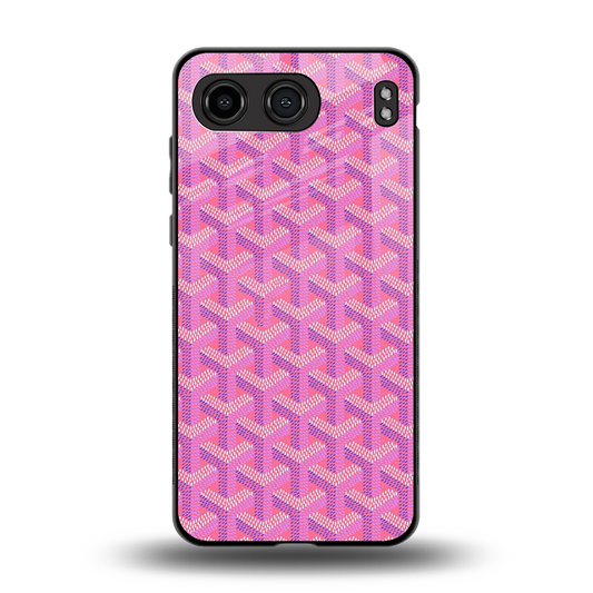 Fusion Wave Pink back phone cover | glass case for oneplus nord 4