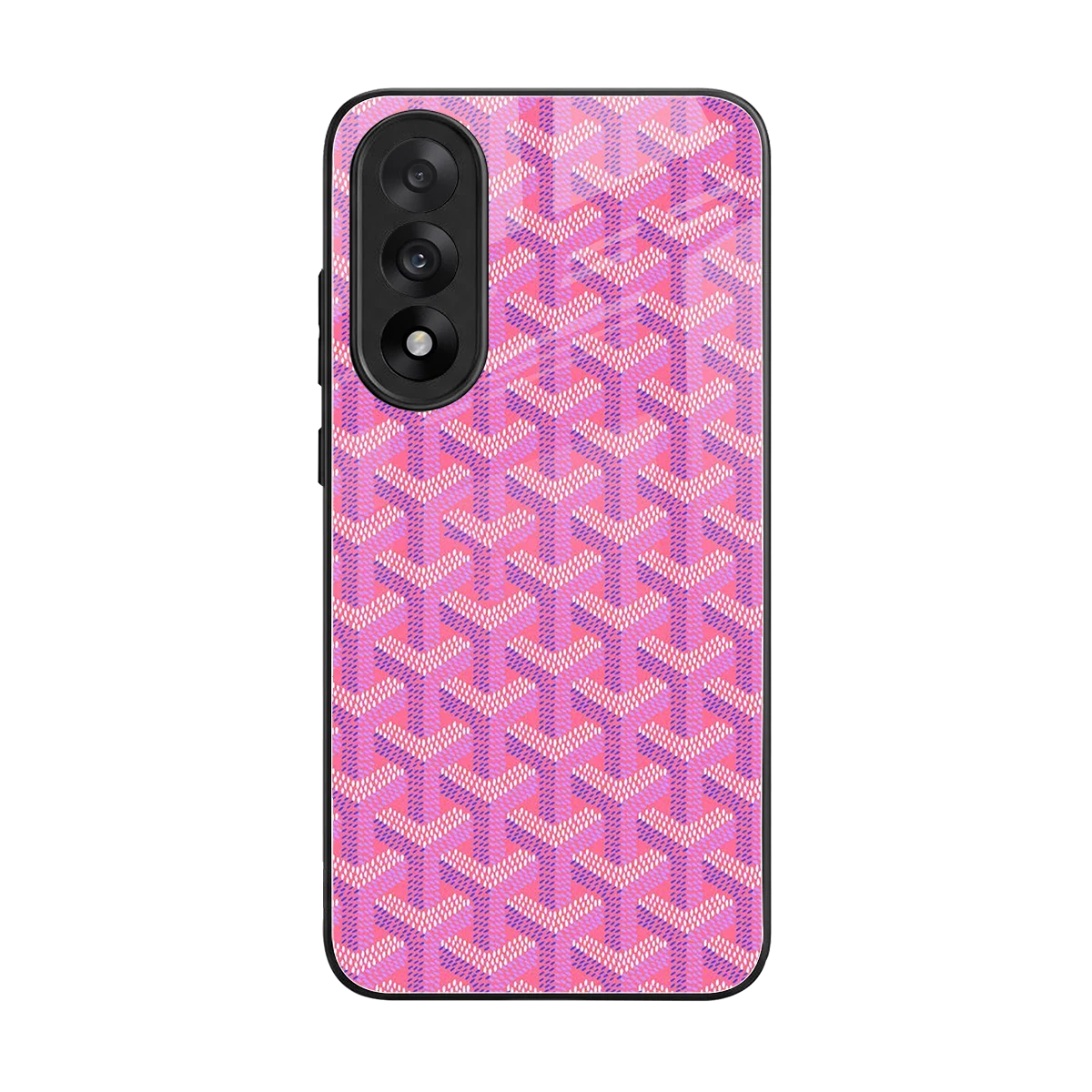 Fusion Wave Pink back phone cover | glass case for oneplus nord 5