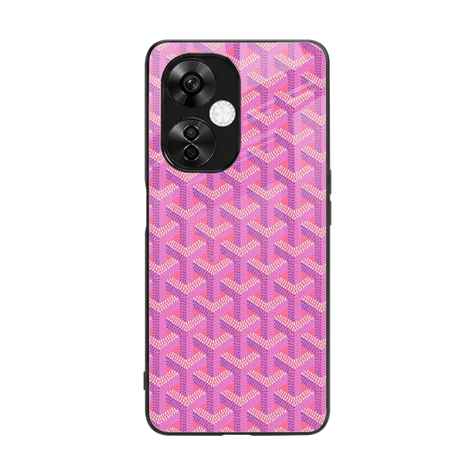 Fusion Wave Pink back phone cover | glass case for oneplus nord ce 3 lite