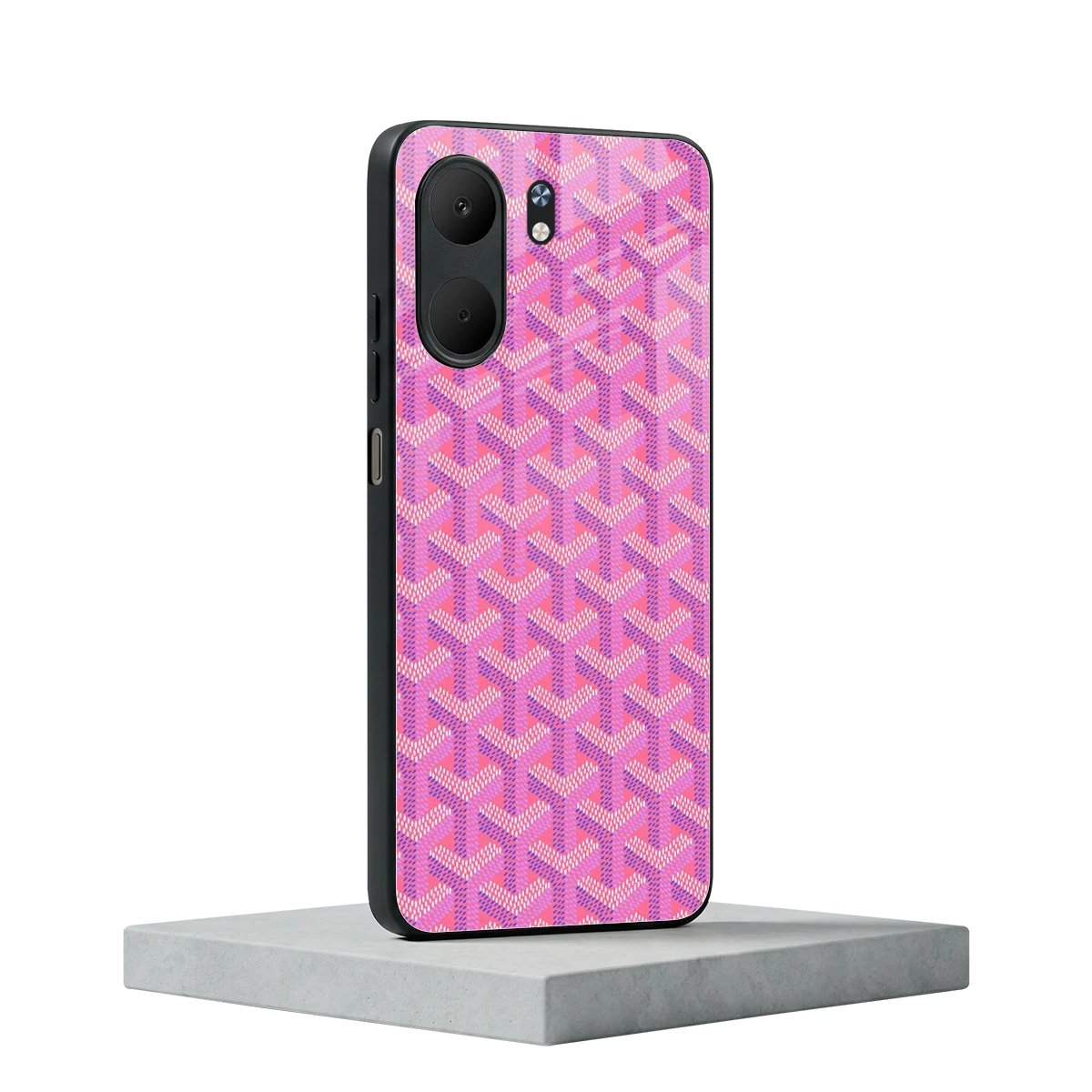 Fusion Wave Pink oppo a5x 5g mobile cover | shockproof glass phone case