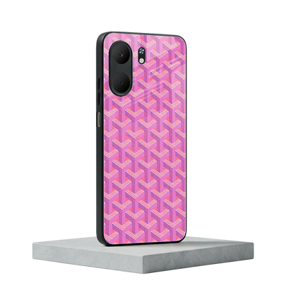 Fusion Wave Pink oppo a5x 5g mobile cover | shockproof glass phone case