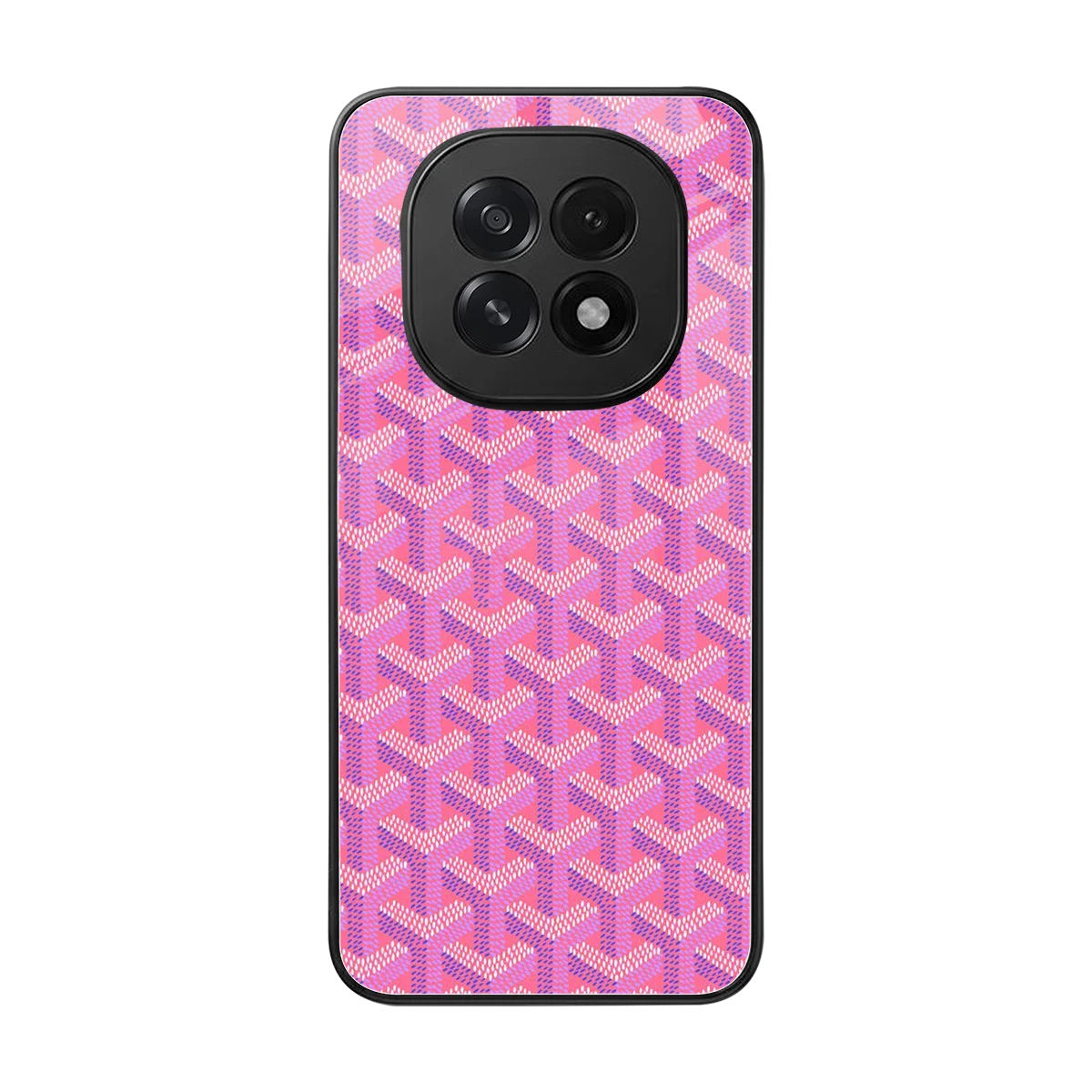 Fusion Wave Pink back phone cover | glass case for oppo f29 5g