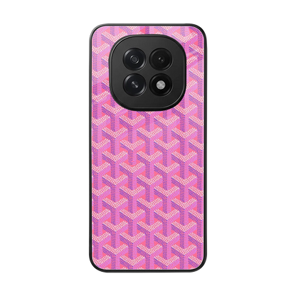 Fusion Wave Pink back phone cover | glass case for oppo f29 5g
