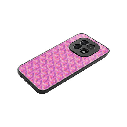 Fusion Wave Pink stylish phone case for oppo f29 5g | glossy glass and slim fit