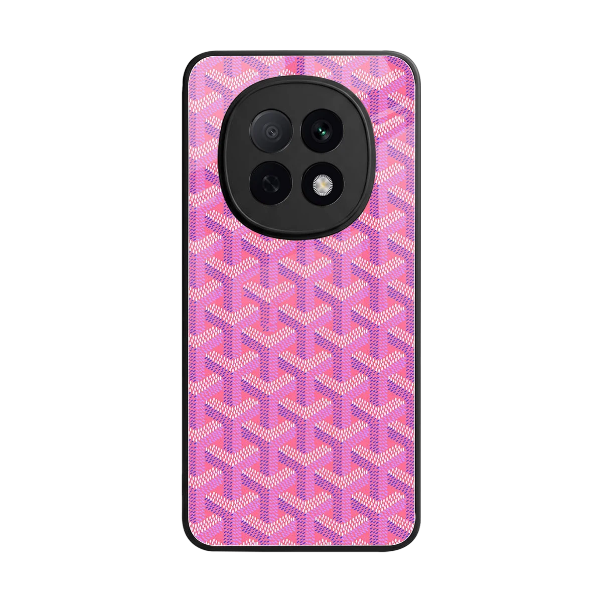Fusion Wave Pink back phone cover | glass case for oppo f29 pro 5g