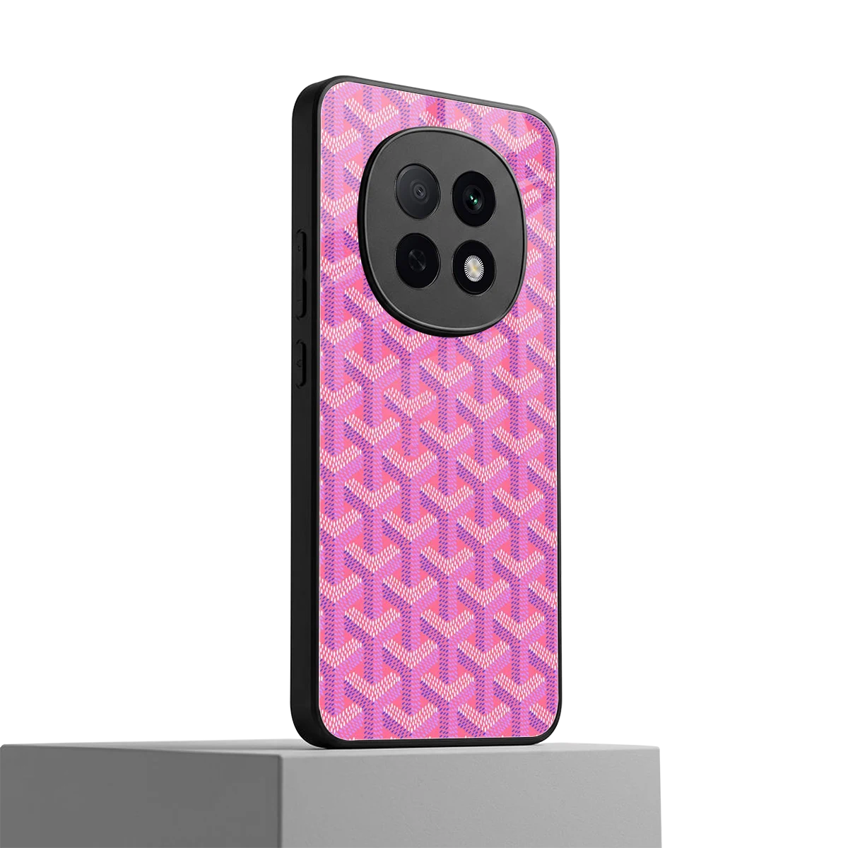 Fusion Wave Pink oppo f29 pro 5g mobile cover | shockproof glass phone case