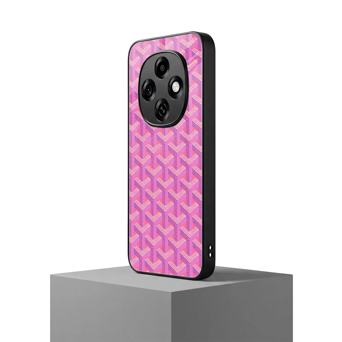 Fusion Wave Pink oppo f31 pro 5g mobile cover | shockproof glass phone case