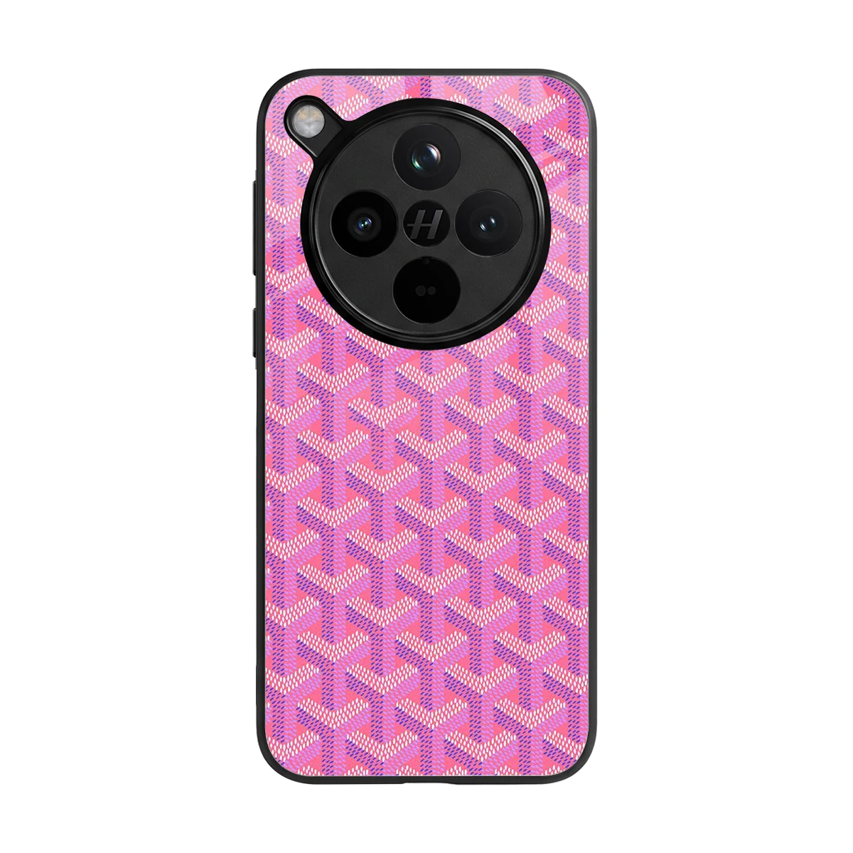 Fusion Wave Pink back phone cover | glass case for oppo find x8