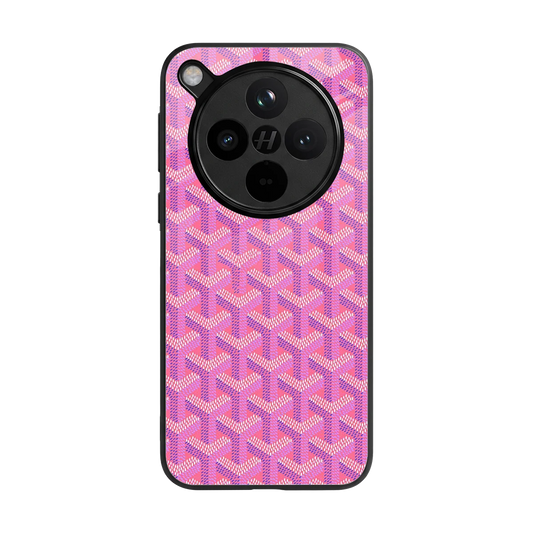 Fusion Wave Pink back phone cover | glass case for oppo find x8