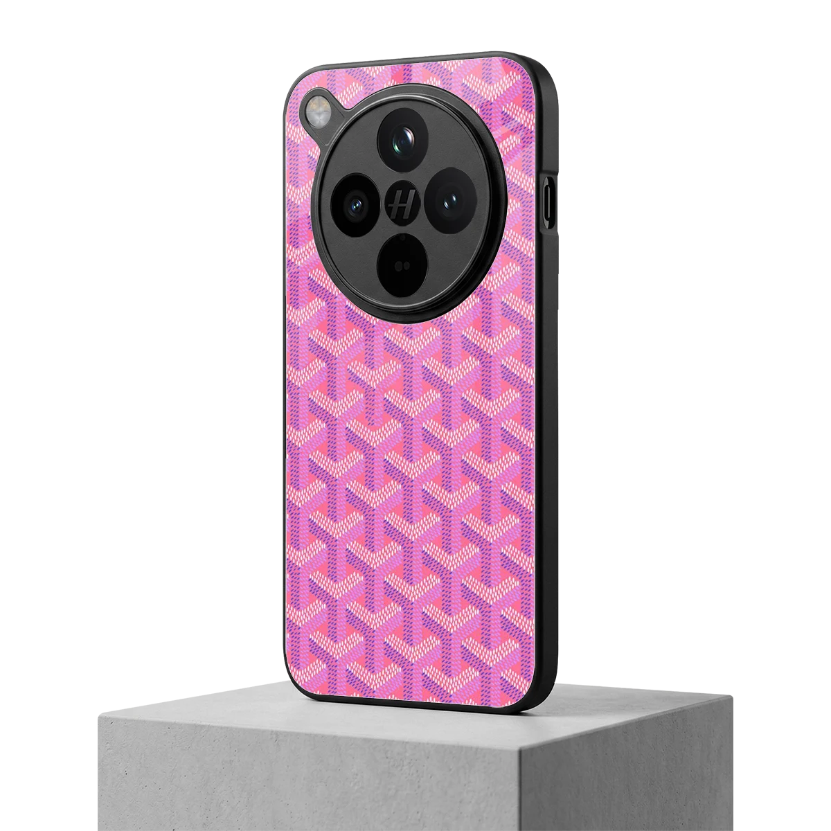 Fusion Wave Pink oppo find x8 mobile cover | shockproof glass phone case