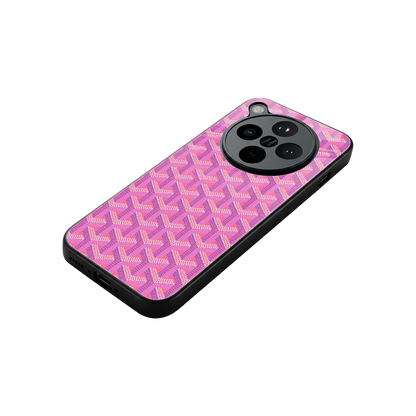 Fusion Wave Pink stylish phone case for oppo find x8 | glossy glass and slim fit