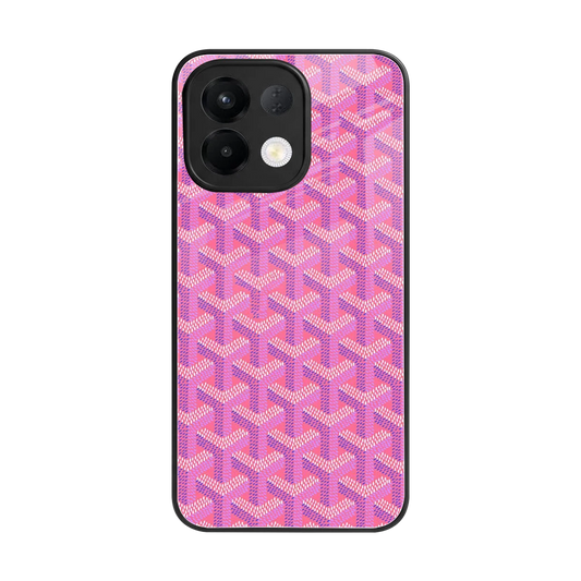 Fusion Wave Pink back phone cover | glass case for oppo k13 5g