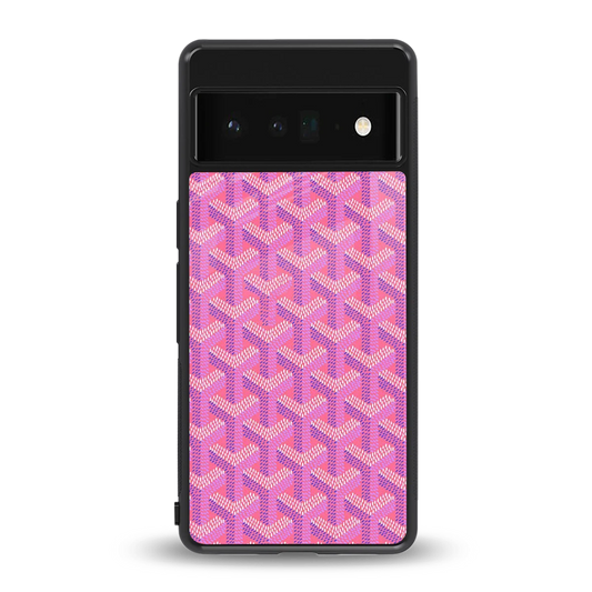 Fusion Wave Pink back phone cover | glass case for google pixel 6 pro