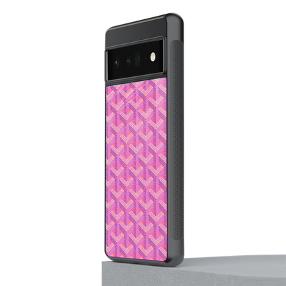 Fusion Wave Pink stylish phone case for google pixel 6 pro | glossy glass and slim fit