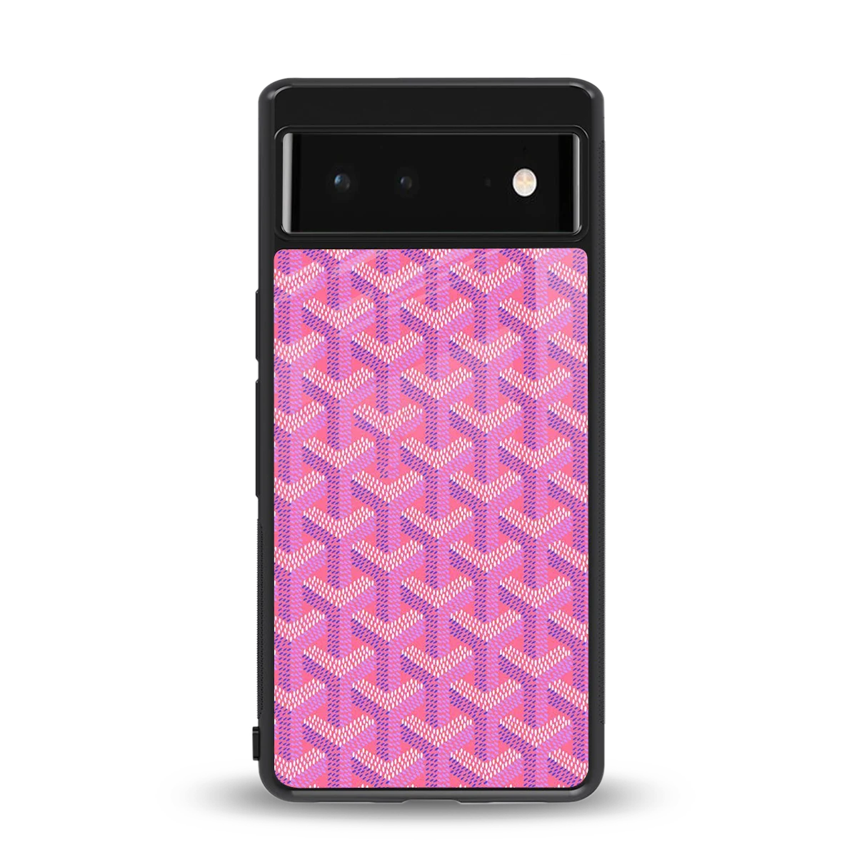 Fusion Wave Pink back phone cover | glass case for google pixel 6