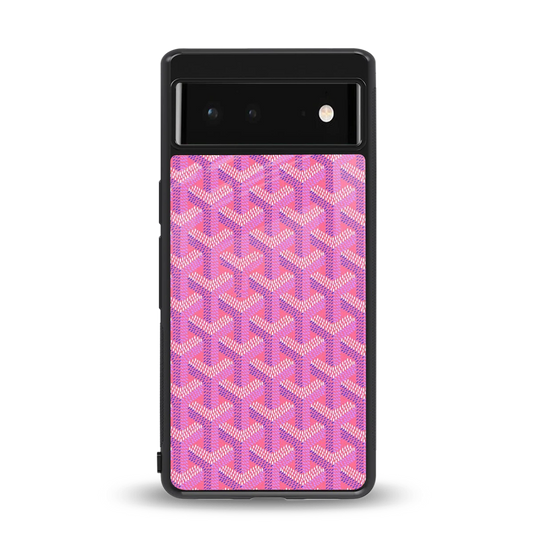 Fusion Wave Pink back phone cover | glass case for google pixel 6