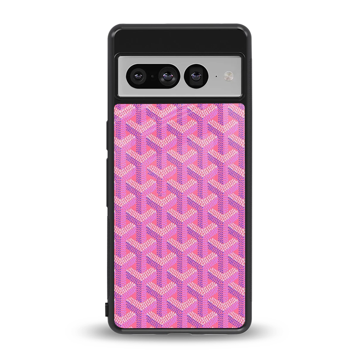 Fusion Wave Pink back phone cover | glass case for google pixel 7 pro