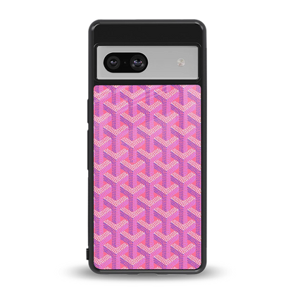 Fusion Wave Pink back phone cover | glass case for google pixel 7a