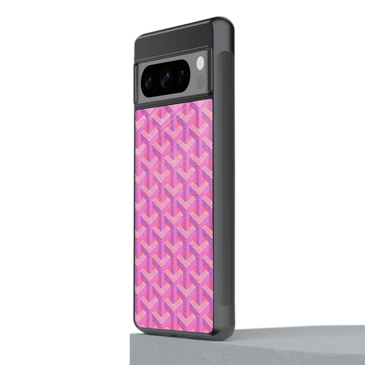 Fusion Wave Pink stylish phone case for google pixel 8 pro | glossy glass and slim fit