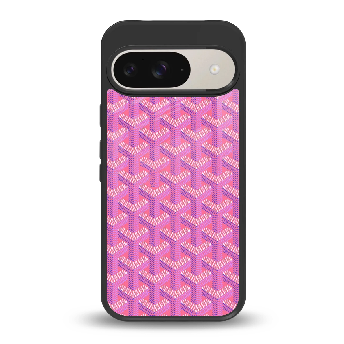 Fusion Wave Pink back phone cover | glass case for google pixel 9