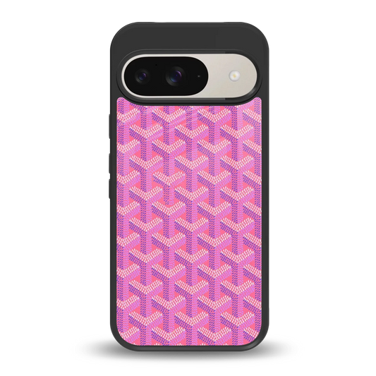 Fusion Wave Pink back phone cover | glass case for google pixel 9