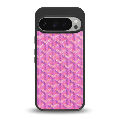 Fusion Wave Pink back phone cover | glass case for google pixel 9 pro