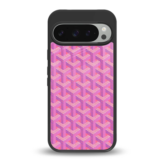 Fusion Wave Pink back phone cover | glass case for google pixel 9 pro