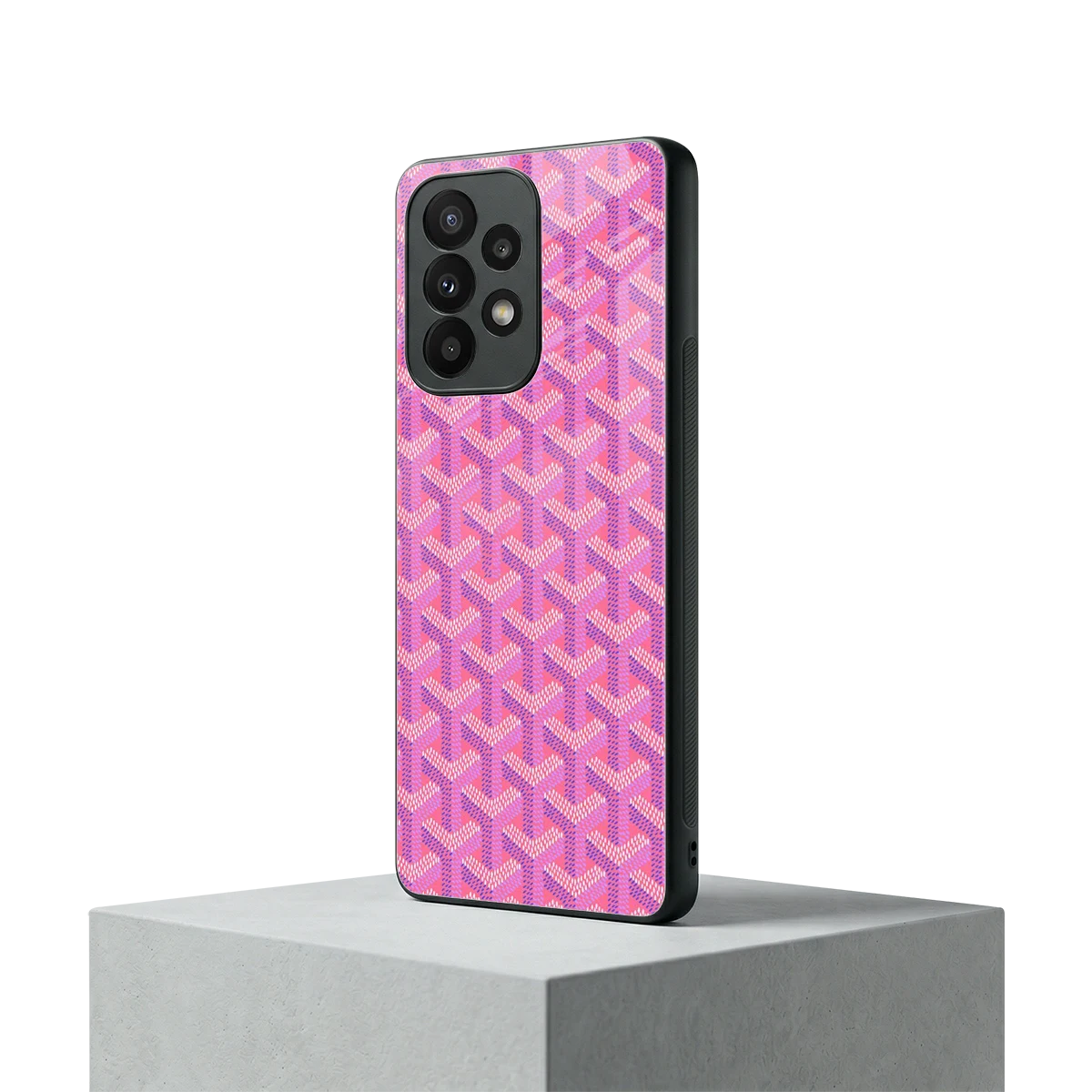 Fusion Wave Pink samsung galaxy a23 mobile cover | shockproof glass phone case