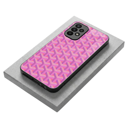 Fusion Wave Pink stylish phone case for samsung galaxy a23 | glossy glass and slim fit