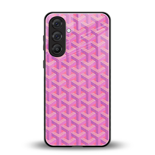 Fusion Wave Pink back phone cover | glass case for samsung galaxy m36 5g