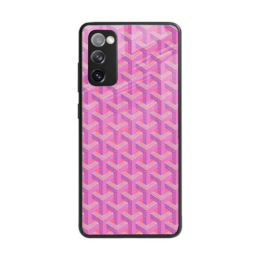 Fusion Wave Pink back phone cover | glass case for samsung galaxy s20 fe