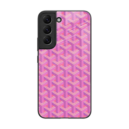 Fusion Wave Pink back phone cover | glass case for samsung galaxy s22