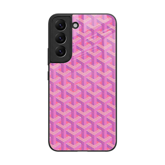 Fusion Wave Pink back phone cover | glass case for samsung galaxy s22