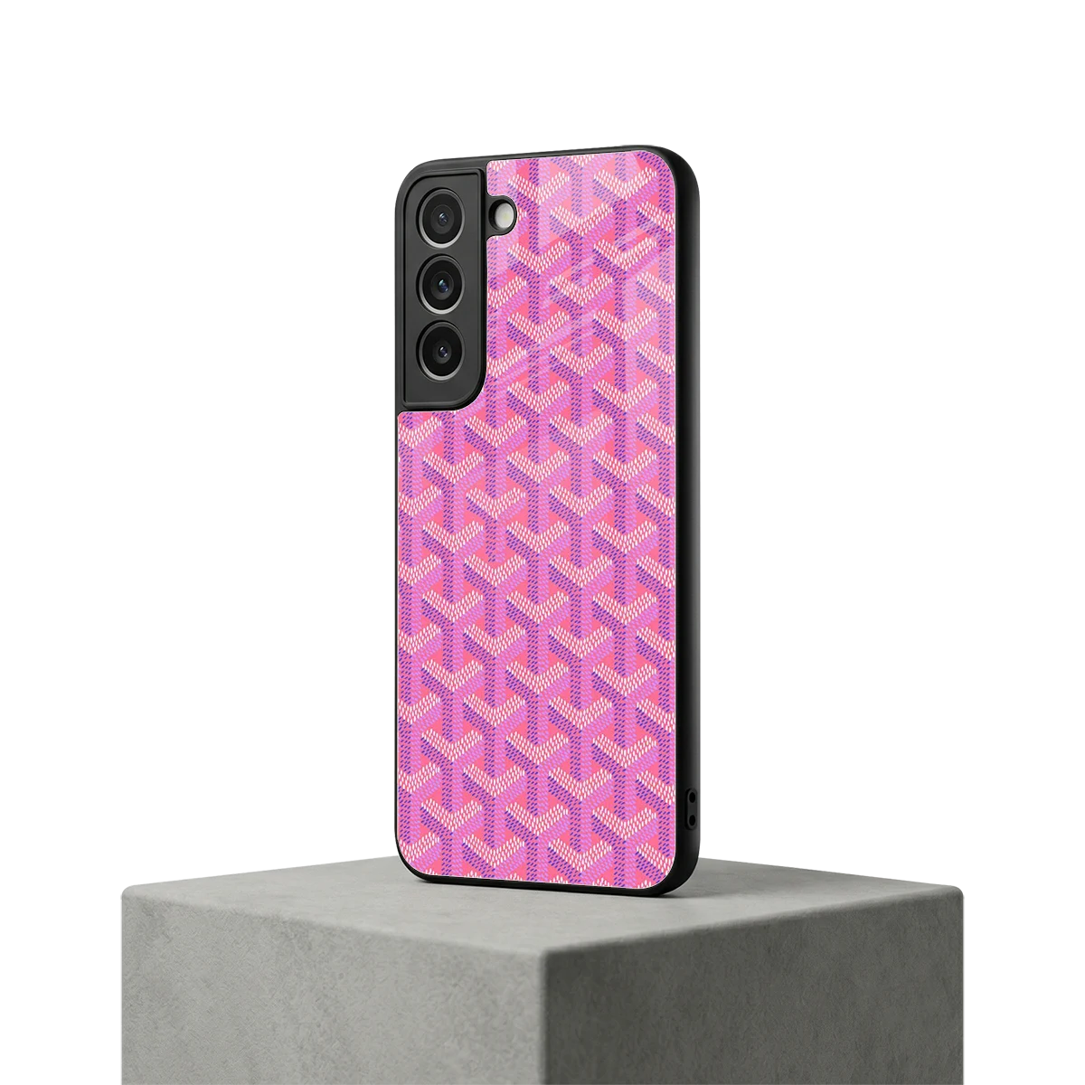 Fusion Wave Pink samsung galaxy s22 mobile cover | shockproof glass phone case