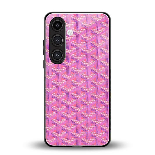Fusion Wave Pink back phone cover | glass case for samsung galaxy s24