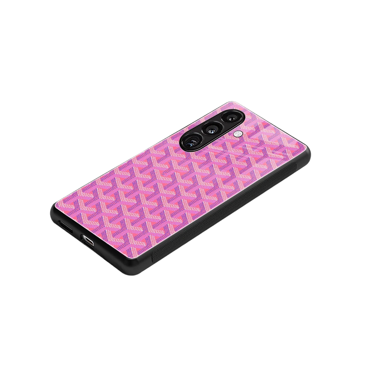Fusion Wave Pink stylish phone case for samsung galaxy s24 | glossy glass and slim fit