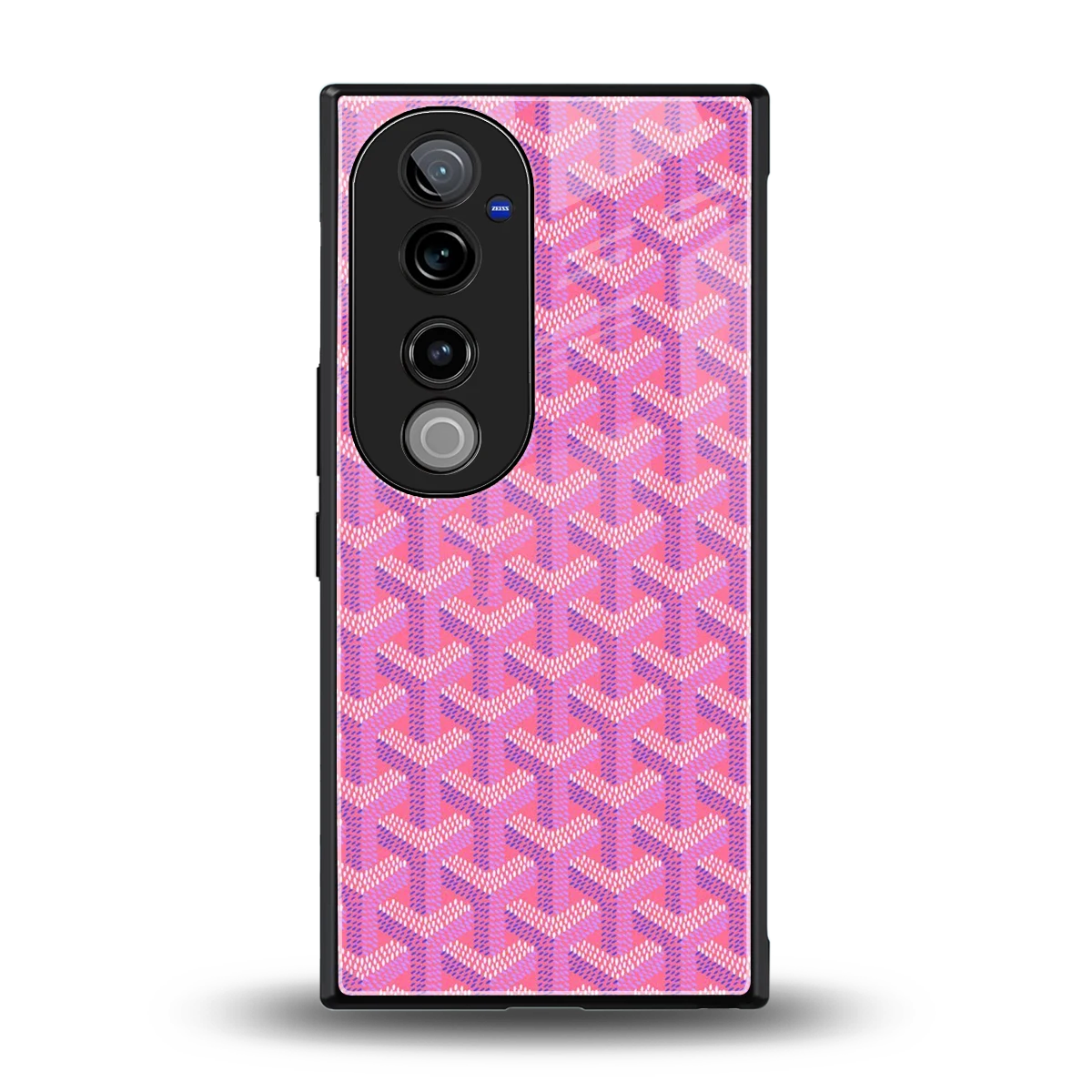 Fusion Wave Pink back phone cover | glass case for vivo v40 pro